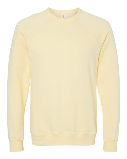 Personalized Unisex Sponge Fleece Raglan Crewneck Sweatshirt - BELLA + CANVAS 3901