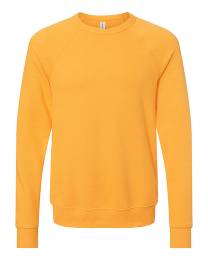Personalized Unisex Sponge Fleece Raglan Crewneck Sweatshirt - BELLA + CANVAS 3901