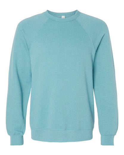 Personalized Unisex Sponge Fleece Raglan Crewneck Sweatshirt - BELLA + CANVAS 3901