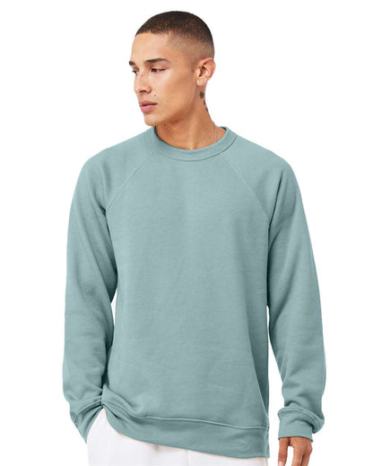 Personalized Unisex Sponge Fleece Raglan Crewneck Sweatshirt - BELLA + CANVAS 3901