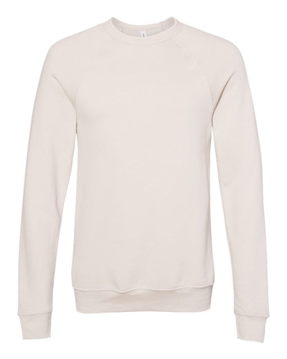 Personalized Unisex Sponge Fleece Raglan Crewneck Sweatshirt - BELLA + CANVAS 3901