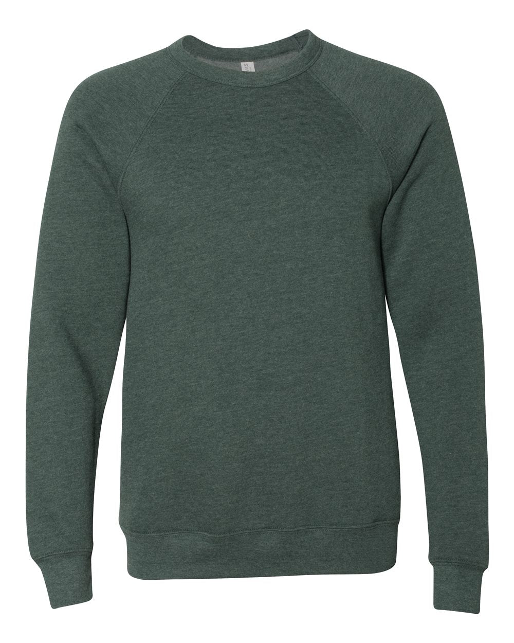 Personalized Unisex Sponge Fleece Raglan Crewneck Sweatshirt - BELLA + CANVAS 3901