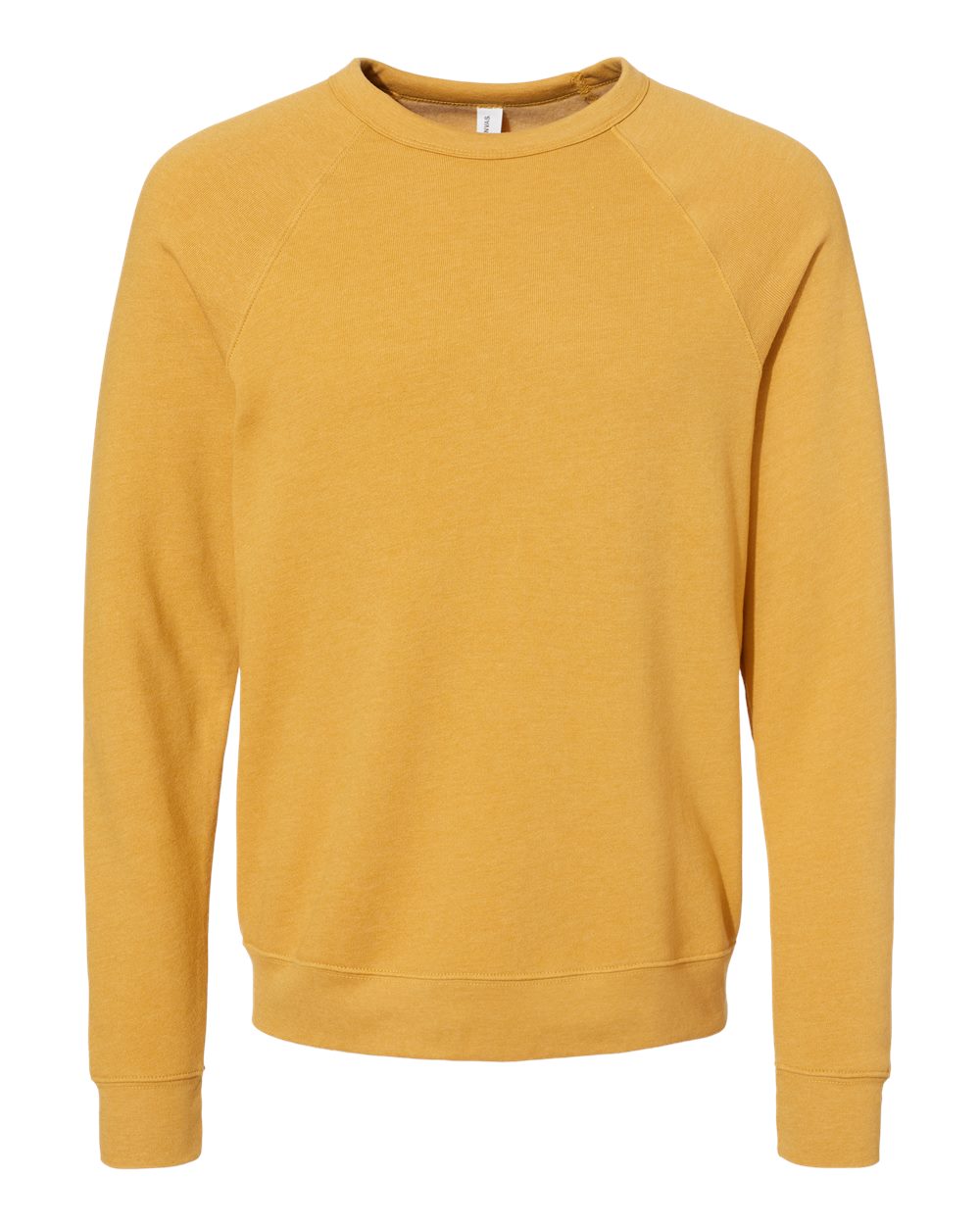Personalized Unisex Sponge Fleece Raglan Crewneck Sweatshirt - BELLA + CANVAS 3901