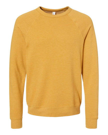 Personalized Unisex Sponge Fleece Raglan Crewneck Sweatshirt - BELLA + CANVAS 3901