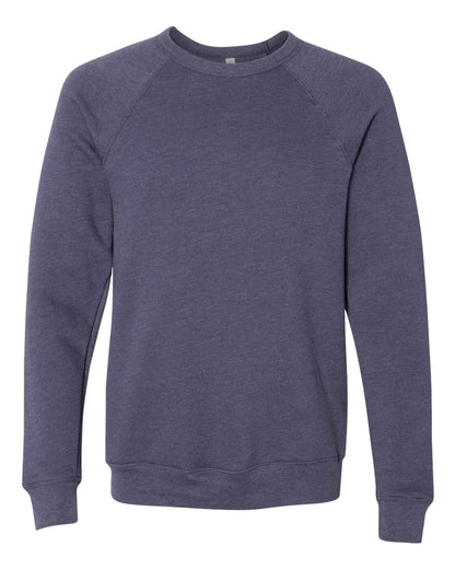 Personalized Unisex Sponge Fleece Raglan Crewneck Sweatshirt - BELLA + CANVAS 3901