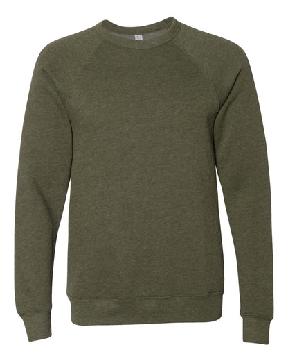 Personalized Unisex Sponge Fleece Raglan Crewneck Sweatshirt - BELLA + CANVAS 3901