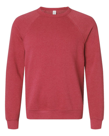 Personalized Unisex Sponge Fleece Raglan Crewneck Sweatshirt - BELLA + CANVAS 3901