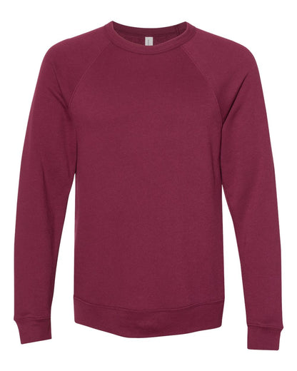 Personalized Unisex Sponge Fleece Raglan Crewneck Sweatshirt - BELLA + CANVAS 3901