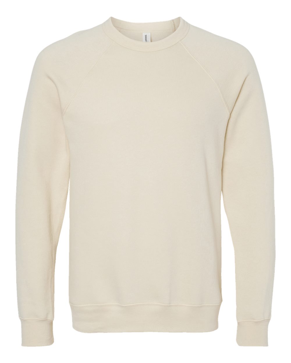 Personalized Unisex Sponge Fleece Raglan Crewneck Sweatshirt - BELLA + CANVAS 3901