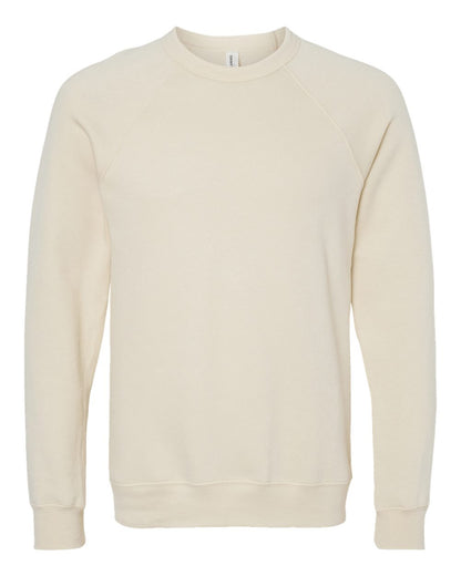 Personalized Unisex Sponge Fleece Raglan Crewneck Sweatshirt - BELLA + CANVAS 3901