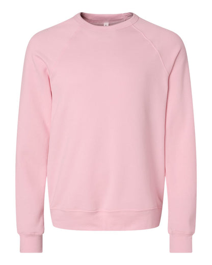 Personalized Unisex Sponge Fleece Raglan Crewneck Sweatshirt - BELLA + CANVAS 3901