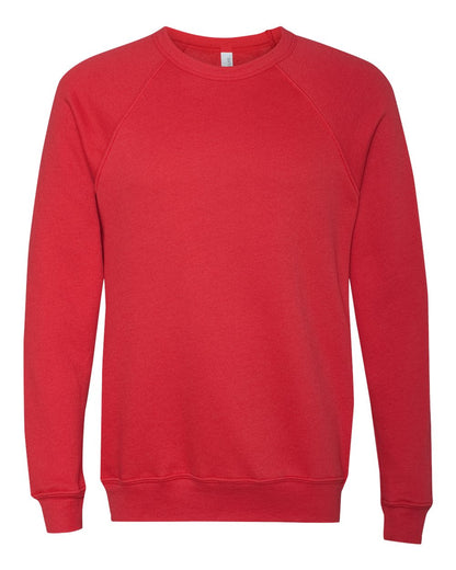 Personalized Unisex Sponge Fleece Raglan Crewneck Sweatshirt - BELLA + CANVAS 3901