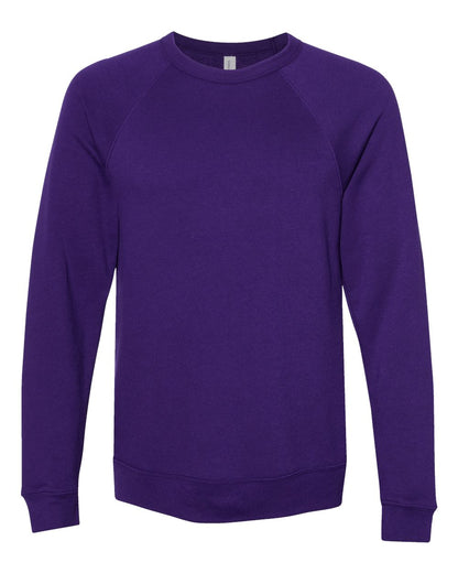 Personalized Unisex Sponge Fleece Raglan Crewneck Sweatshirt - BELLA + CANVAS 3901