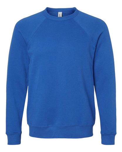 Personalized Unisex Sponge Fleece Raglan Crewneck Sweatshirt - BELLA + CANVAS 3901