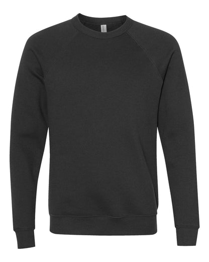 Personalized Unisex Sponge Fleece Raglan Crewneck Sweatshirt - BELLA + CANVAS 3901