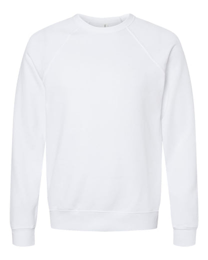 Personalized Unisex Sponge Fleece Raglan Crewneck Sweatshirt - BELLA + CANVAS 3901