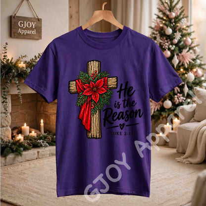 Christmas 1020 - He is the Reason Christmas Sweatshirt - Adult and Youth -Acid was adult Shirts