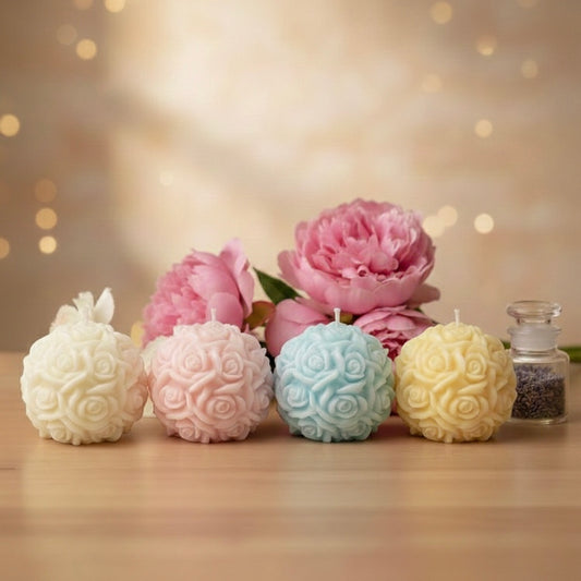 Rose Ball Thank you Card- Medium - Scented Candle