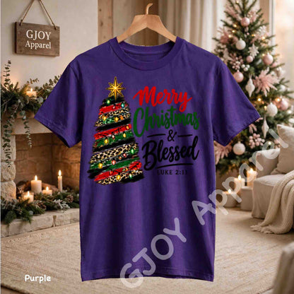 Christmas 1021 - Merry Christmas and Blessed Sweatshirt - Adult and Youth -Acid was adult Shirts