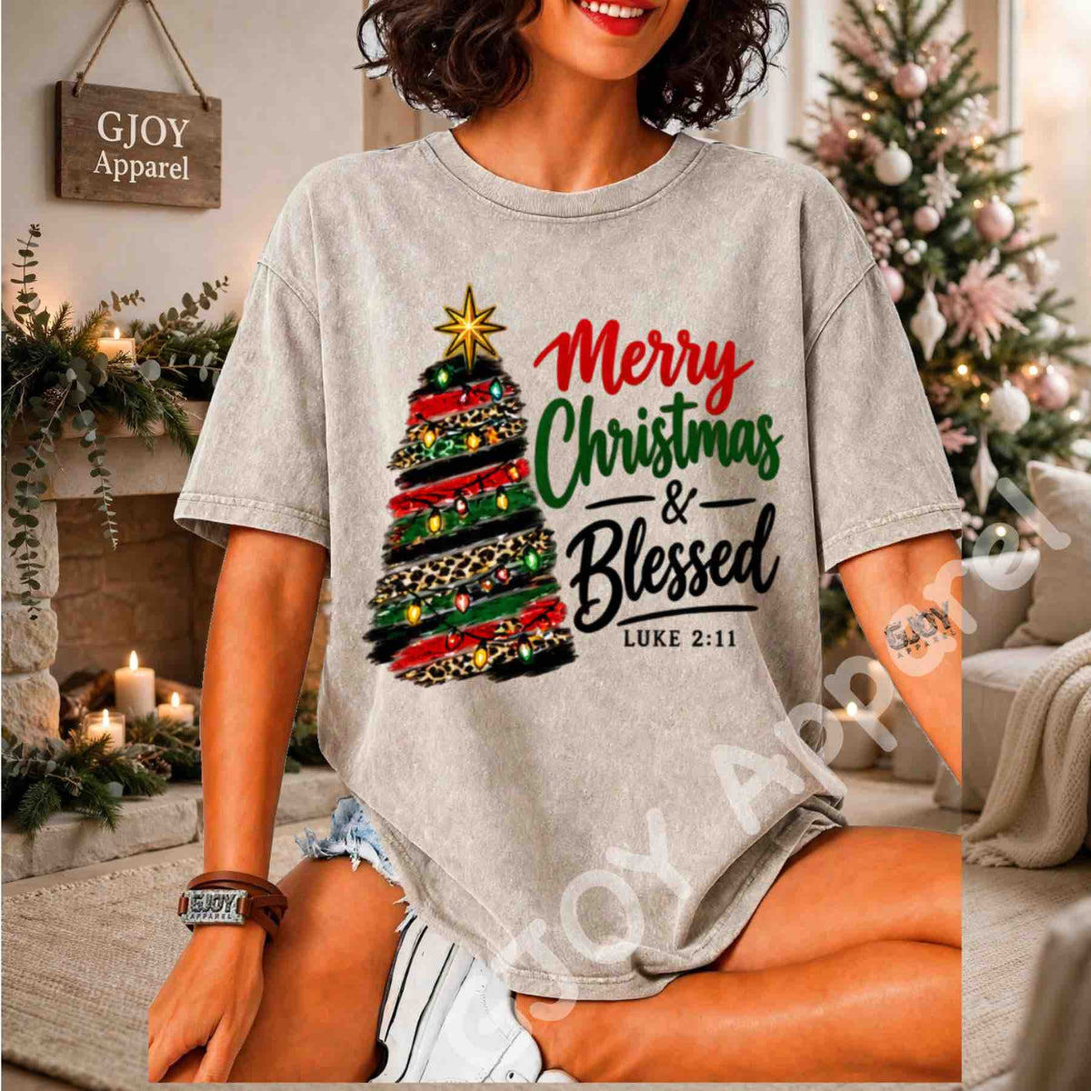 Christmas 1021 - Merry Christmas and Blessed Sweatshirt - Adult and Youth -Acid was adult Shirts
