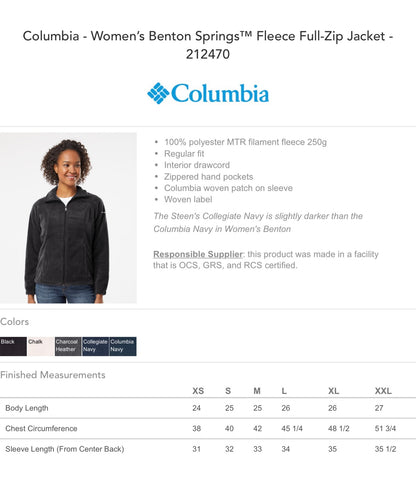 Custom Women’s Benton Springs™ Fleece Full-Zip Jacket - 212470