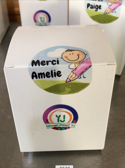 Personalized Canvas Zipper Storage Case – Custom Printed, Multi-Purpose Pouch - Teacher Gift