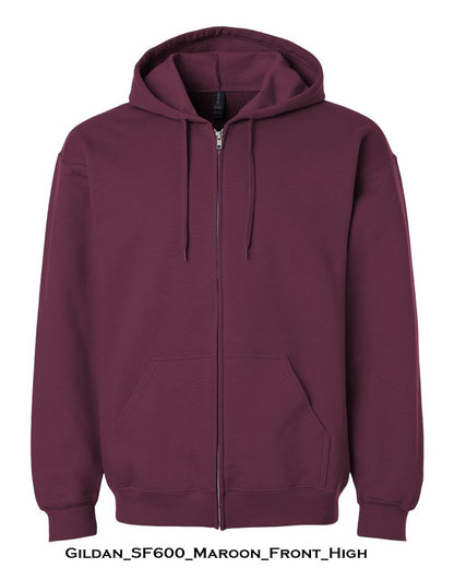 Custom Unisex Softstyle® Full-Zip Hooded Sweatshirt - SF600