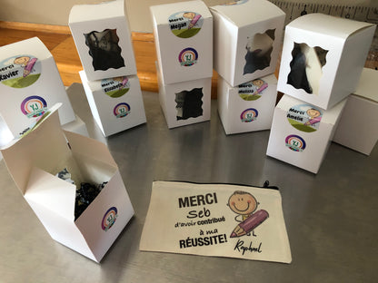 Personalized Canvas Zipper Storage Case – Custom Printed, Multi-Purpose Pouch - Teacher Gift