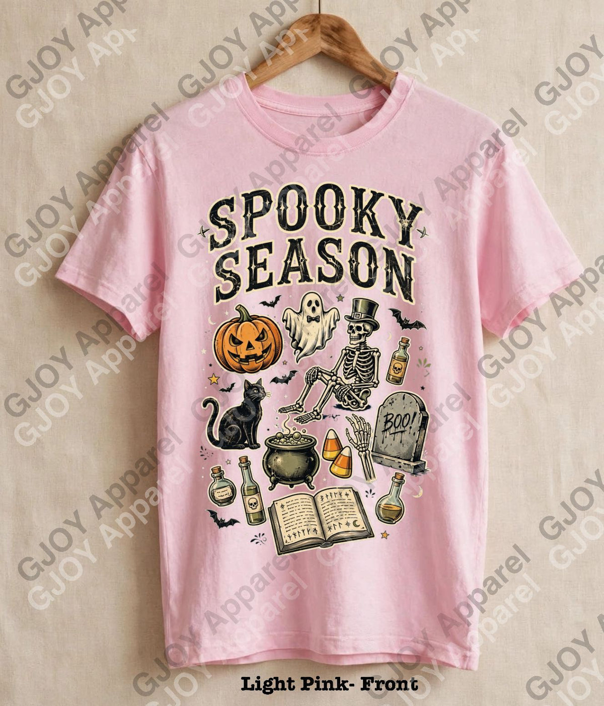 Halloween (107) Spooky Season  - Vintage Acid Wash T-Shirt | Stylish Unisex Oversized Graphic Tee |Youth Gildan| Adult Gildan