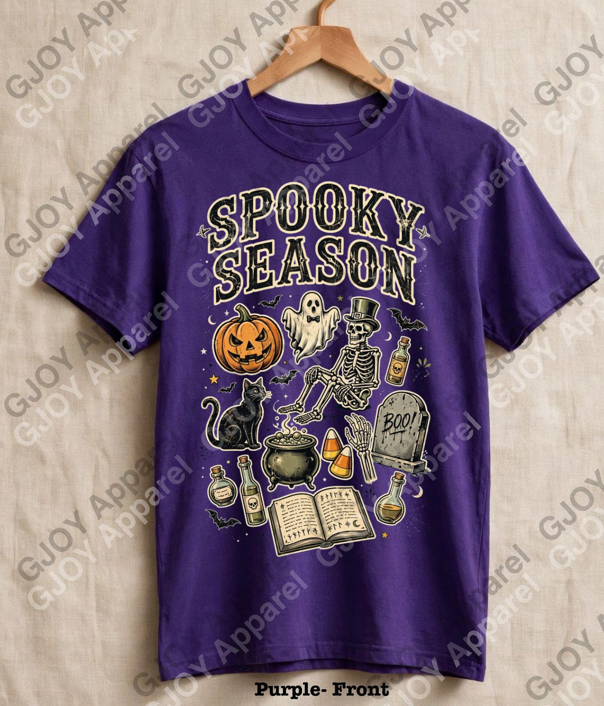 Halloween (107) Spooky Season  - Vintage Acid Wash T-Shirt | Stylish Unisex Oversized Graphic Tee |Youth Gildan| Adult Gildan