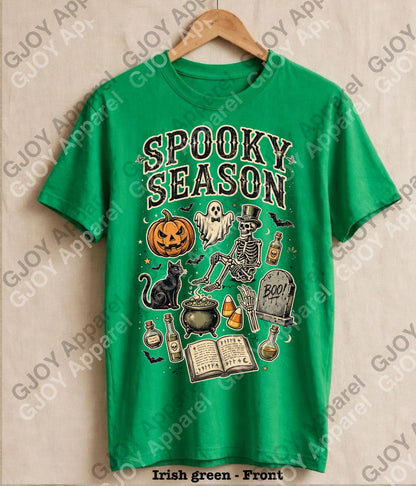 Halloween (107) Spooky Season  - Vintage Acid Wash T-Shirt | Stylish Unisex Oversized Graphic Tee |Youth Gildan| Adult Gildan