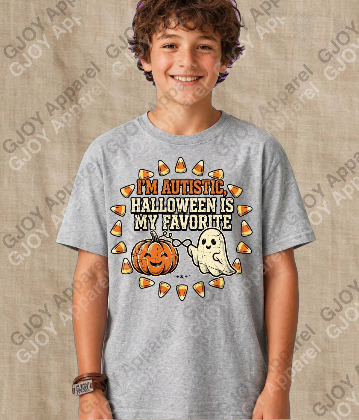 Halloween (102) Autism Halloween is my Favourite - Adult Vintage Stylish Acid Was Unisex Oversized Graphic Tee |Youth Gildan| Adult Gildan