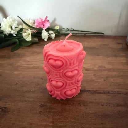 Everlasting Heart | Pillar Candle | Oval Cylinder