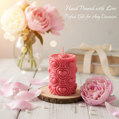 Everlasting Heart | Pillar Candle | Oval Cylinder