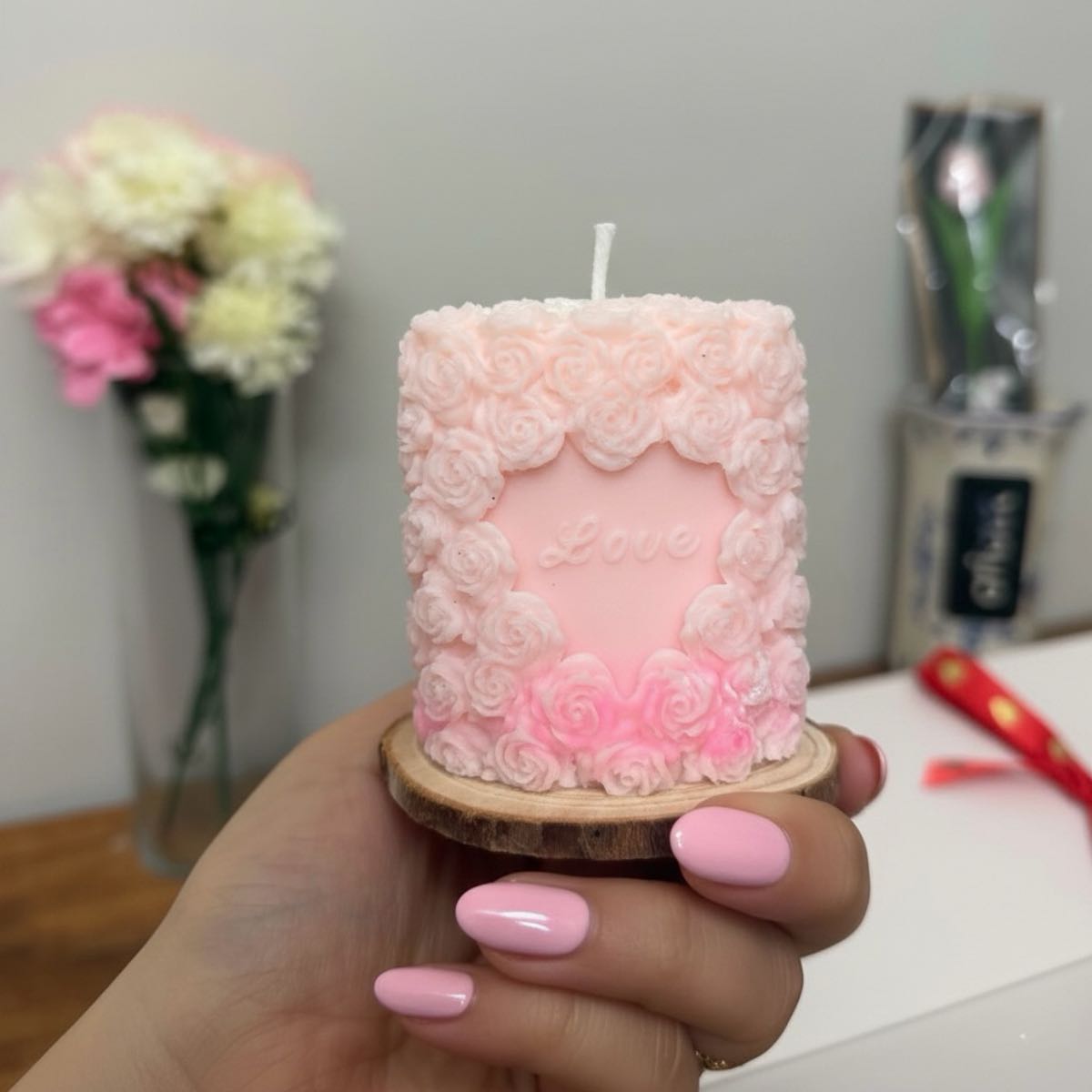 Candle That Speaks Love | Pillar Candle | Oval Cylinder