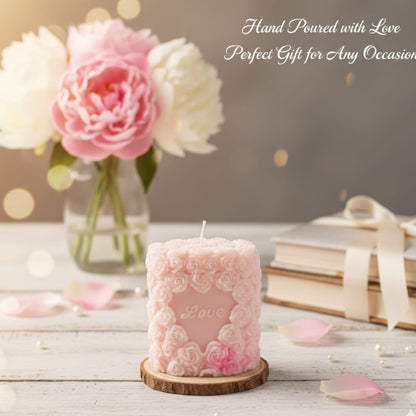 Candle That Speaks Love | Pillar Candle | Oval Cylinder