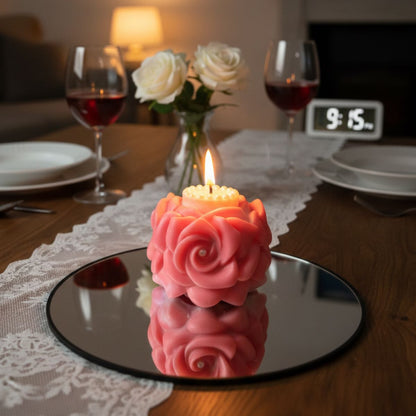 Luxury Rose Style Candle | Pillar Candle