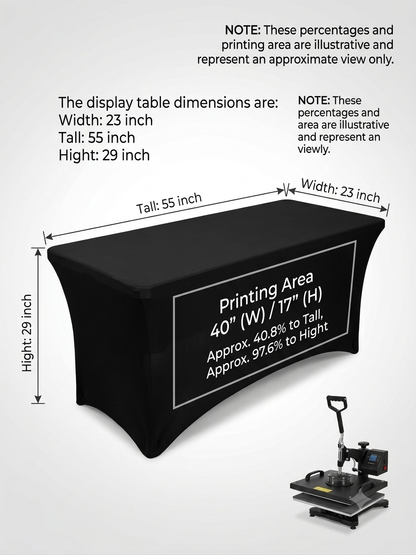 Custom Stretchy Tablecloth - Print Only- Tablecloth are NOT included