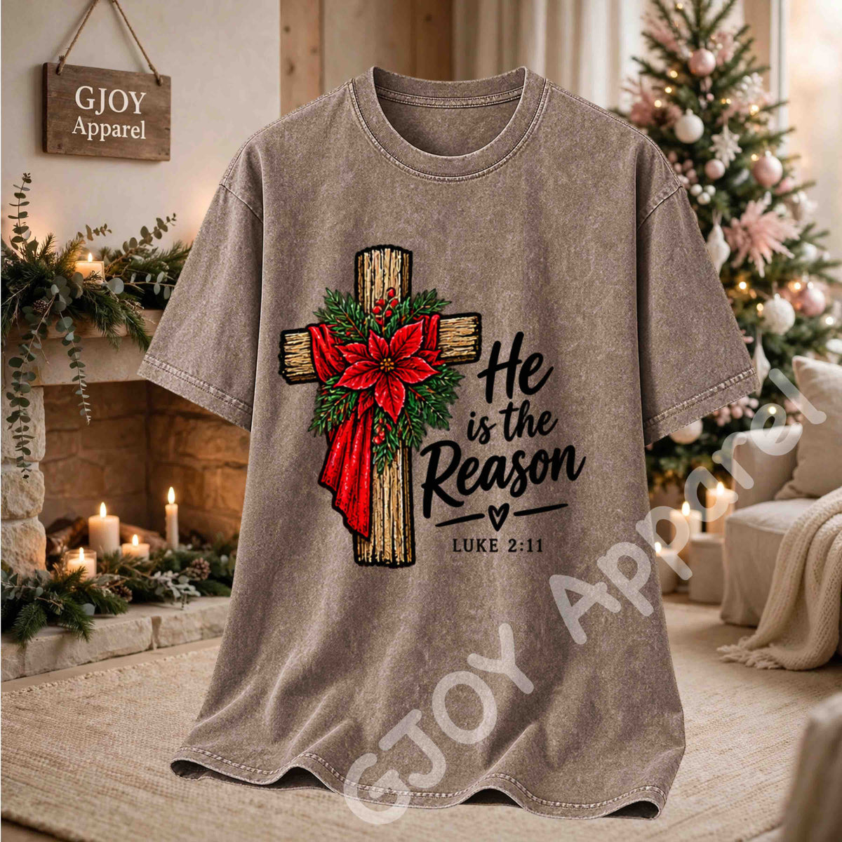 Christmas 1020 - He is the Reason Christmas Sweatshirt - Adult and Youth -Acid was adult Shirts