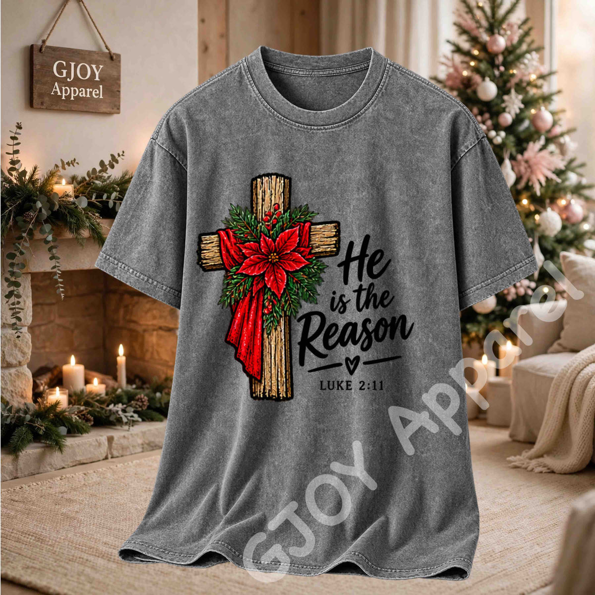 Christmas 1020 - He is the Reason Christmas Sweatshirt - Adult and Youth -Acid was adult Shirts
