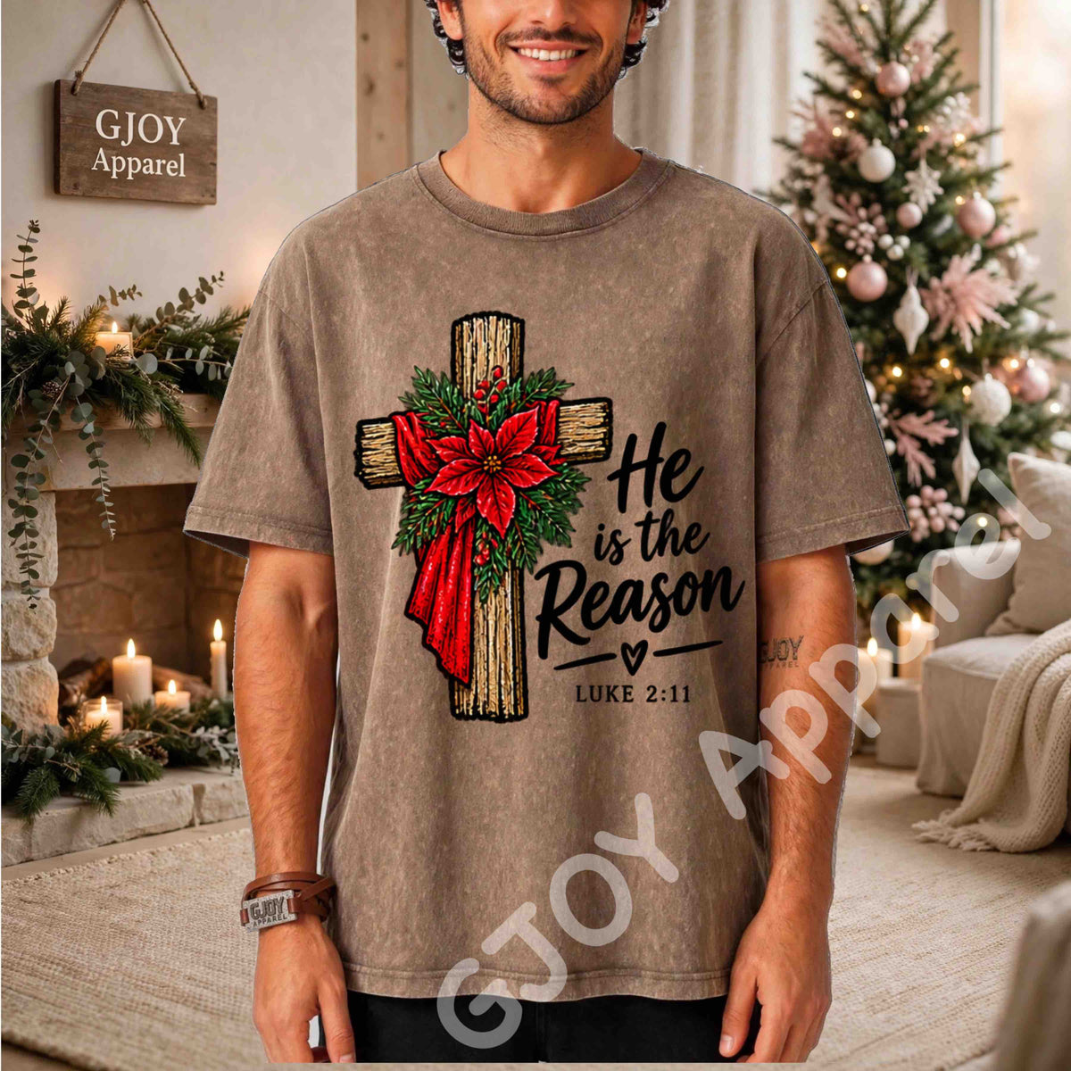 Christmas 1020 - He is the Reason Christmas Sweatshirt - Adult and Youth -Acid was adult Shirts
