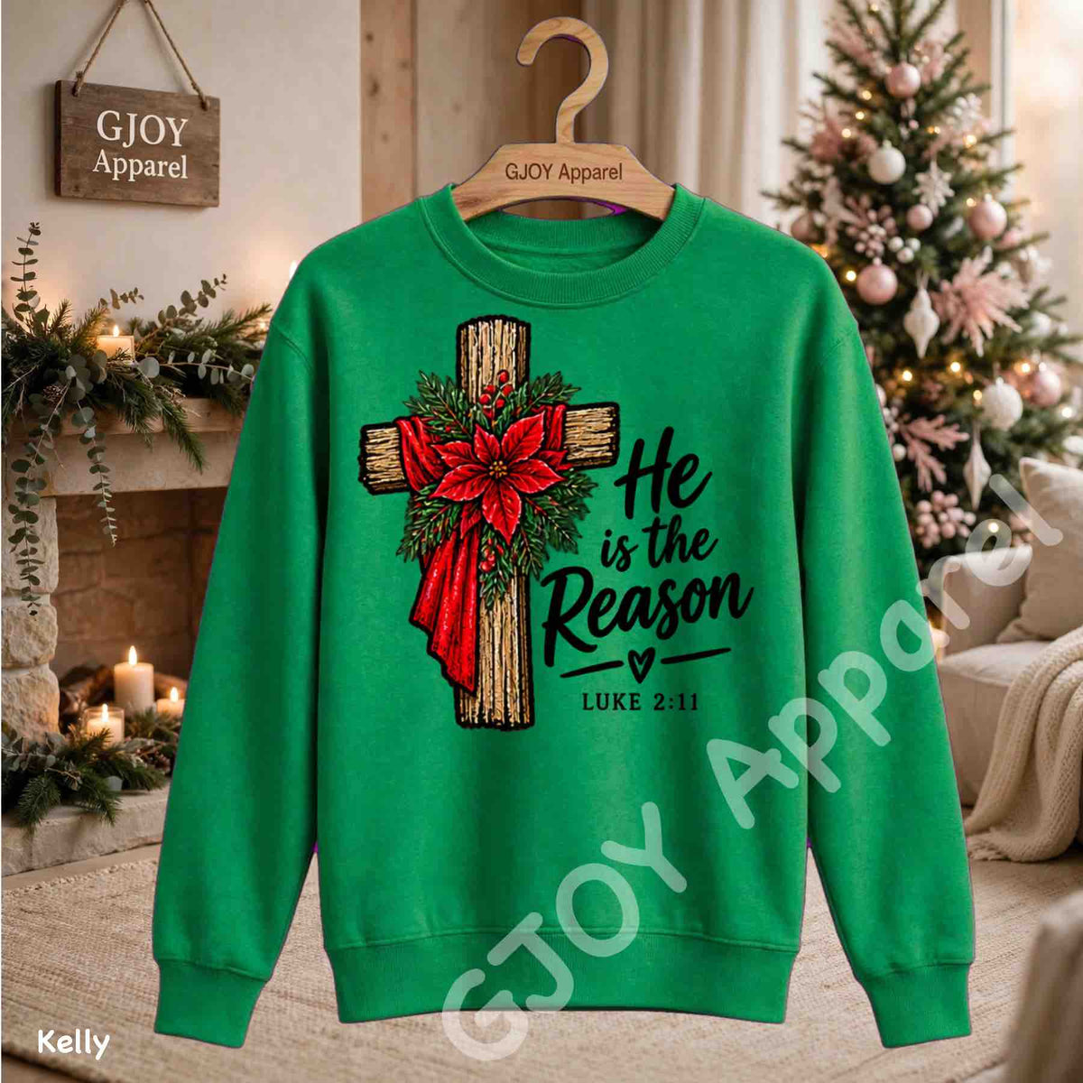 Christmas 1020 - He is the Reason Christmas Sweatshirt - Adult and Youth -Acid was adult Shirts