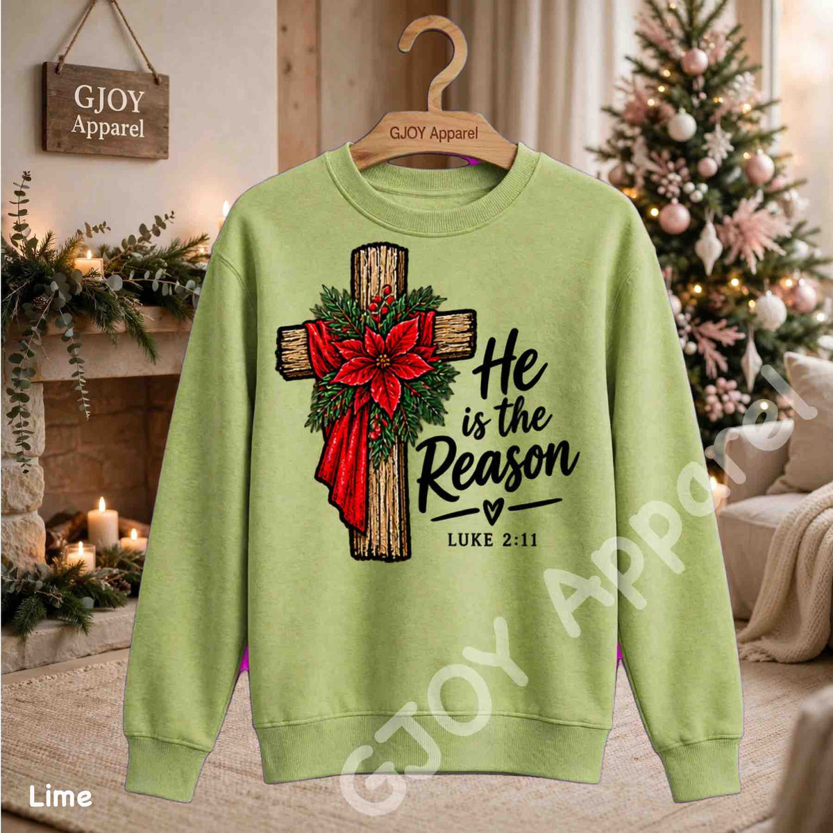 Christmas 1020 - He is the Reason Christmas Sweatshirt - Adult and Youth -Acid was adult Shirts