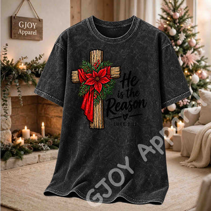 Christmas 1020 - He is the Reason Christmas Sweatshirt - Adult and Youth -Acid was adult Shirts
