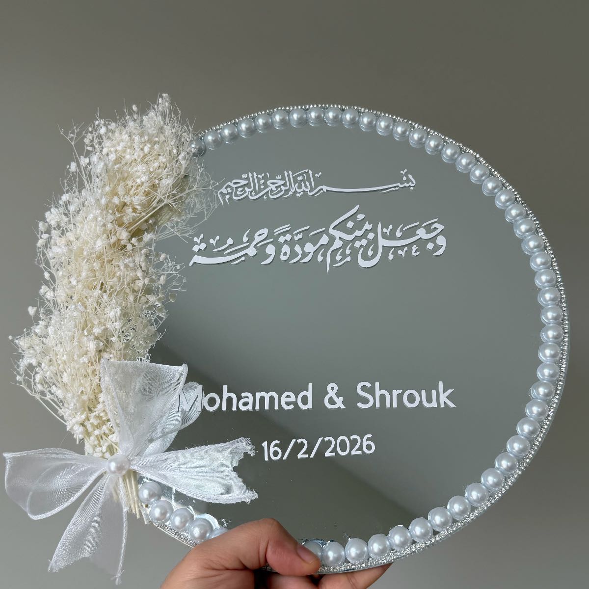 Personalized engagement ring tray