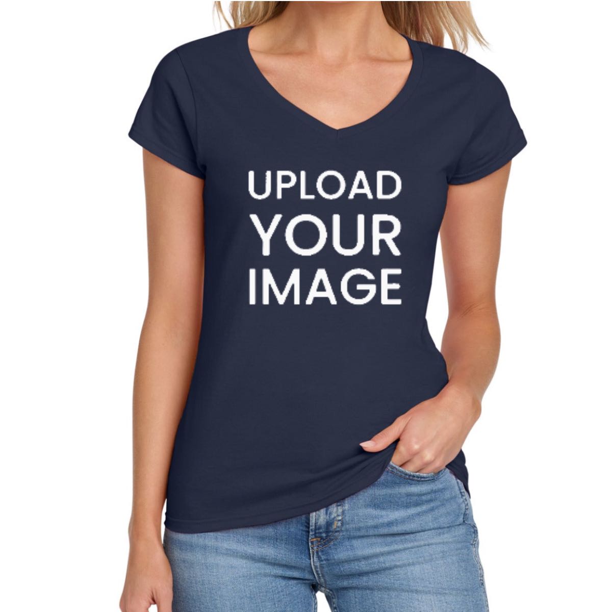 Custom Gildan Softstyle Women's Fit V-Neck T-Shirt. 64V00L