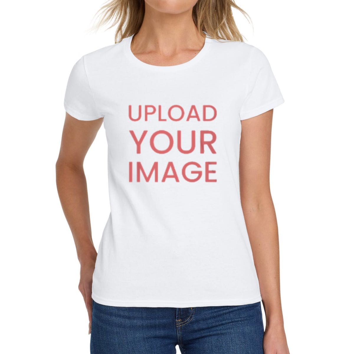 Custom Gildan Women's Heavy Cotton 100% Cotton T-Shirt. 5000L