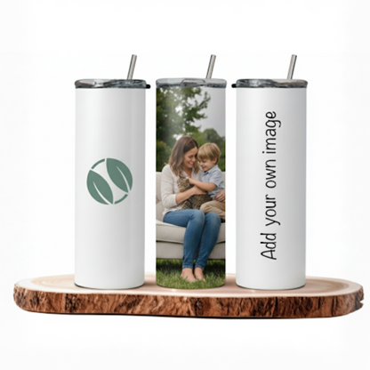 Personalized Stainless Steel Skinny Tumbler – Custom Insulated Travel Cup