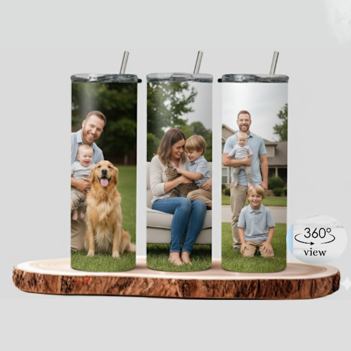 Personalized Stainless Steel Skinny Tumbler – Custom Insulated Travel Cup