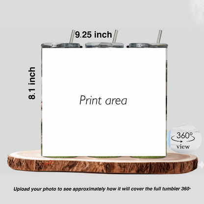 Personalized Stainless Steel Skinny Tumbler – Custom Insulated Travel Cup